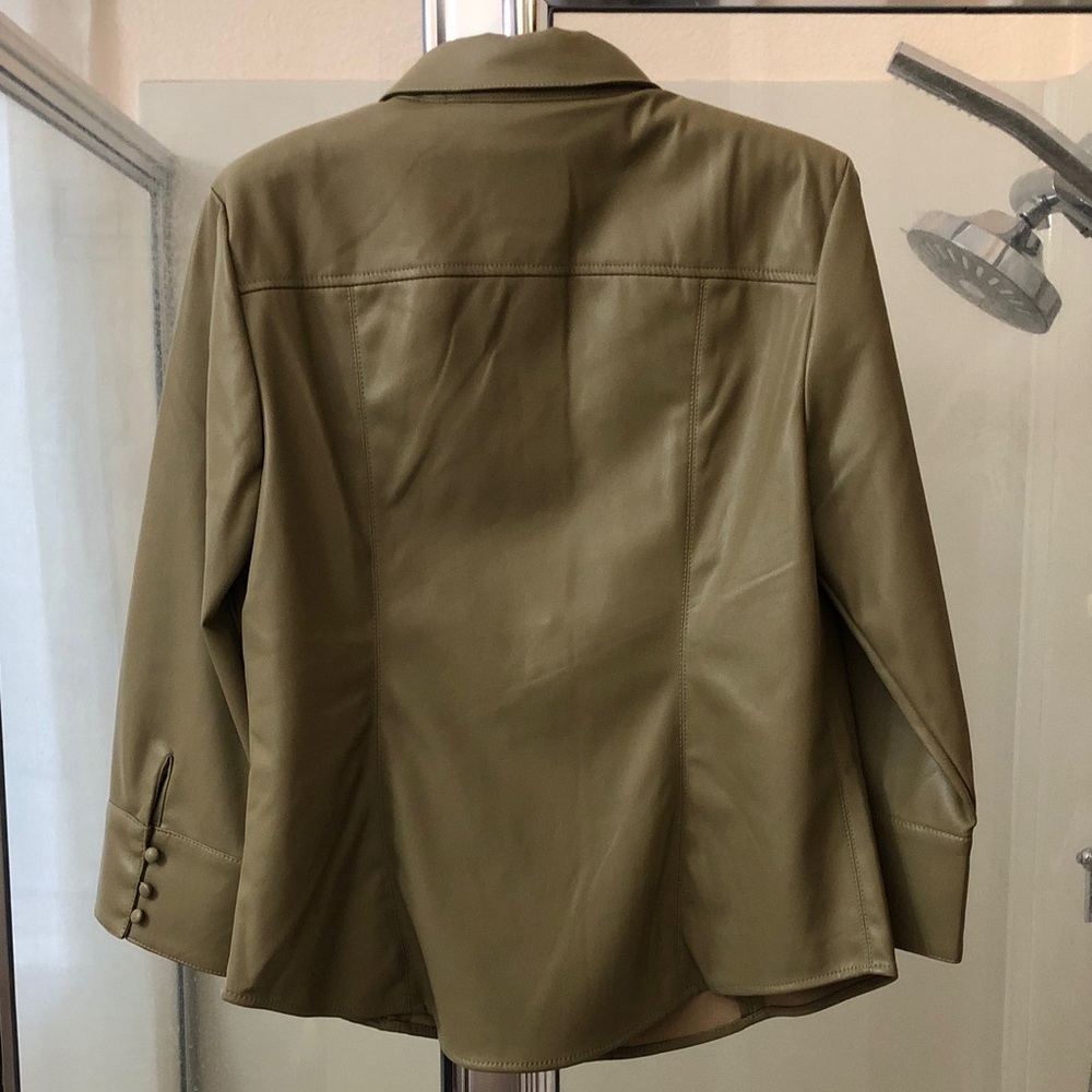 Elie Tahari Olive Green Blouse - Picture 2 of 4